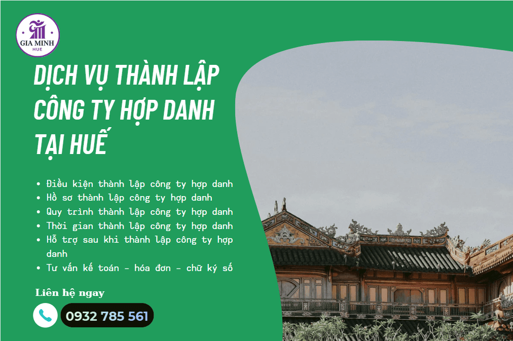 Chi phí tư vấn thành lập công ty tại Huế