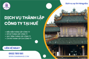 Dịch vụ thành lập doanh nghiệp tư nhân tại Huế