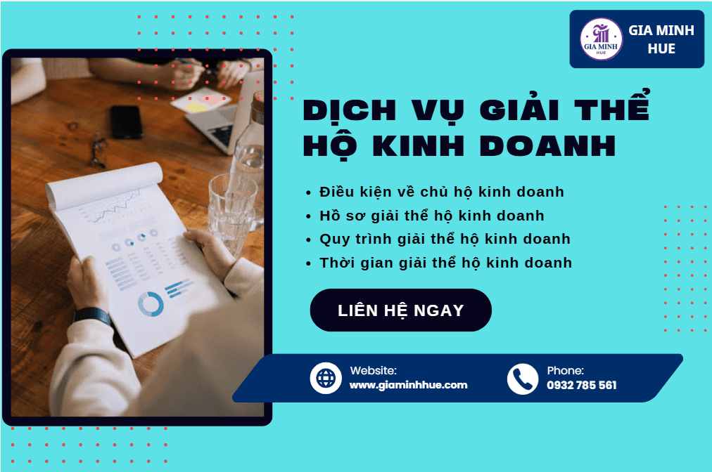 Dịch vụ giải thể hộ kinh doanh tại Huế trọn gói, hỗ trợ hồ sơ và nộp tại UBND huyện.